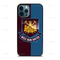 West Ham United Logo Phone Cases For iPhone 13 Pro Max X 11 12 12Pro 11Pro Xsmax 8 8Plus Xs 11Promax Xr Samsung S21 S21 Ultra Note20 S20 S10 Note8 Note9 Note10 Huawei Mate40 P40 P30