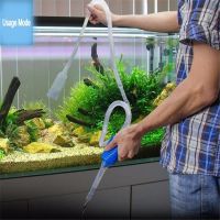 ⊕  Aquarium Water Changer Liquid Transfer Vacuum Pump Semi-auto Sand Washing Fish Tank Filter Cleaning Water Absorber Suction Pipe