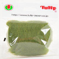 Tulip Wonder wool, Bright Forest Green, 10g / ใยขนแกะสำหรับงาน needle felting ขนาด 10 กรัม สีเขียวหม่น แบรนด์ Tulip จากประเทศญี่ปุ่น (TWW300e)