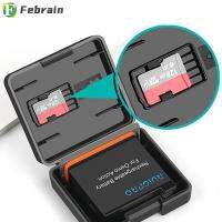 FEBRAIN เคสฝาปิดการ์ดความจำ5ชิ้นแบตเตอรี่สำรองที่เก็บของ