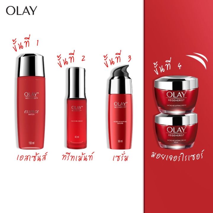 แพ็คคู่สุดคุ้ม-เดย์-ไนท์-olay-regenerist-micro-sculpting-day-cream-night-cream-ครีมลดเลือนริ้วรอย