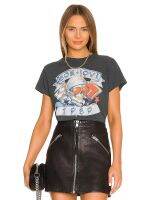 Superchic black cotton tops double-sided graphic Tee skull print T-shirt for short-sleeved slim casual T-shirt s top XS-4XL-5XL-6XL