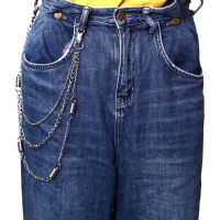 [Ready Stock 0922] Fashion Trousers Pants Multilayer Chain Wallet Keychain Punk Hip Hop Waist Belt