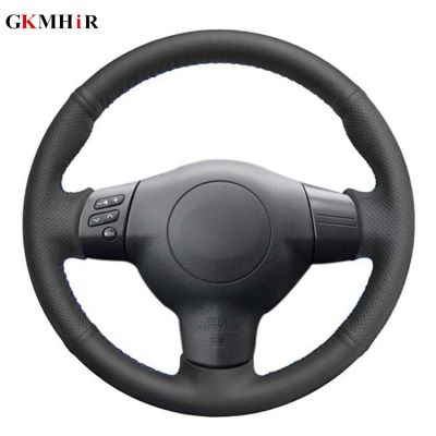 DIY Black PU Artificial Leather Car Steering Wheel Cover for Toyota Corolla 2004-2006 Caldina 2002-2007 RAV4 (US) 2005