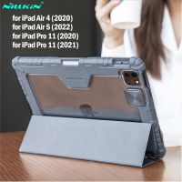 NILLKIN อุปกรณ์ป้องกันกล้องเคสสำหรับไอแพด Air 4 5 (10.9) 2022 Ipad Pro (11) 2020 2021 2022ที่วางเคสหนังเคสกันกระแทก