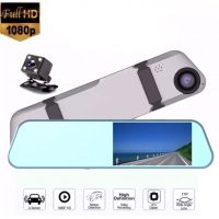 SP MOBILE กล้องกระจกติดรถยนต์ หน้า/หลัง HD Touch Rearview Mirror Cam Recorder รุ่น L1038 จอระบบสัมผัส 4.3 นิ้ว FHD1080P