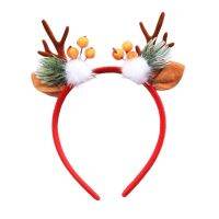 คริสต์มาส Antlers แถบคาดศีรษะผมน่ารัก Hoop เด็กผู้ใหญ่ Hairband คริสต์มาส Elk Headband Deer Horn Headband อุปกรณ์เสริมผม