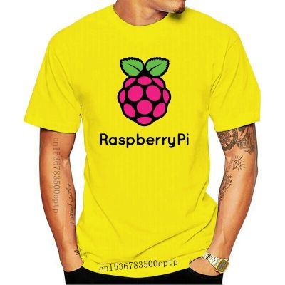 New Geek Fans Men T shirt Flock Printed Raspberry Pi O-neck Short Sleeve Cotton Pattern T-shirt Men Casual Fit Geeky Programmer