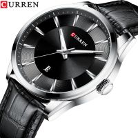 「Dark blue watch」 CURREN นาฬิกาควอตซ์สำหรับผู้ชายสายหนังนาฬิกาข้อมือชายยอดนิยมแบรนด์หรูธุรกิจผู้ชาย39; S นาฬิกา45มิลลิเมตร R Eloj Hombres