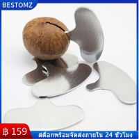 BESTOMZ 50 Pcs เหล็กที่ทนทาน Macadamia Nut Openers Pecan Hazelnut Openers (สีเงิน)