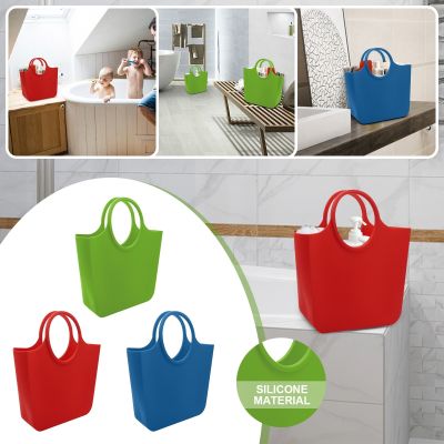【cw】 Silicone Rubber Products Tote Storage Beach Outdoor Carrying G3