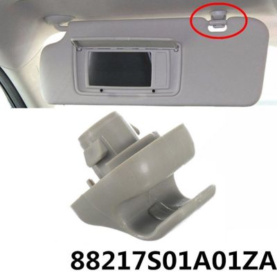 คลิปสำหรับฮอนด้ากระบังแสงรถยนต์1ชิ้น98-07 Accord 96-04 Civic 06-11 Ridgeline ตะขอกระบังแสงอัตโนมัติรองรับภายในรถ