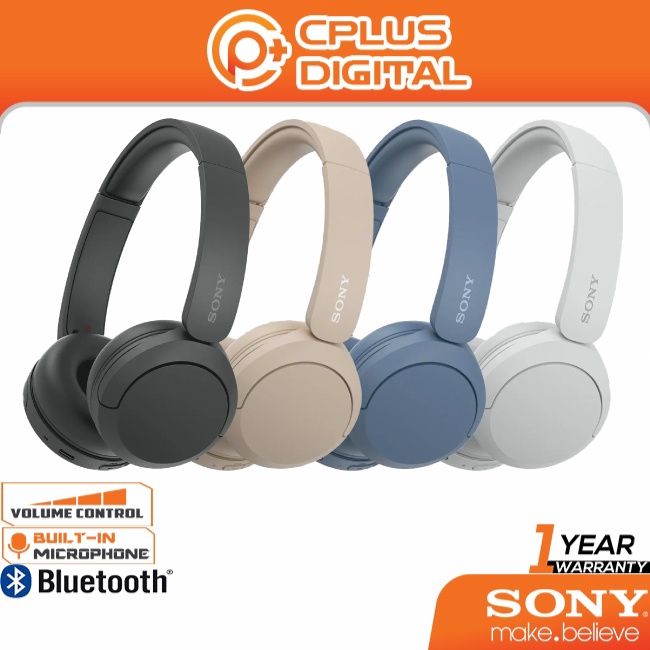 Sony WH-CH520 Wireless On-Ear Headphones Bluetooth With Swivel Design ...