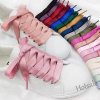 【hot sale】✗❀ D18 Silk Shoe Laces Satin Ribbon Flat Shoelaces Women Sneakers Shoelace Boots Laces for Shoes Women Men 1CM Width Shoe Lace 1Pair