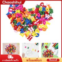 Chaoshihui 200pcs ตัวอักษรไม้สีสันสดใสตัวอักษรไม้ตกแต่งเครื่องประดับไม้ตกแต่งเครื่องประดับ