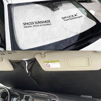 Car Front Windshield Sunshade UV Rays Block Protection Sunshield Auto Interior Accessories For Tesla Model 3 X S Y P100D SpaceX