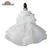 Twister.CK Dog Wedding Dress With Big Bowknot Soft Comfortable Princess Dress Birthday Party Costume For Small Medium Large Girl Dogs