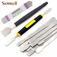 SANHOOII 1pcs Scraper Metal Solder Paste Stirring Knife Repair Opening Pry BGA Reballing Welding Design