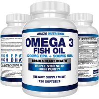 Arazo Nutrition - Omega 3 Fish Oil 4,080mg High EPA 1200mg + DHA 900mg 120 caps