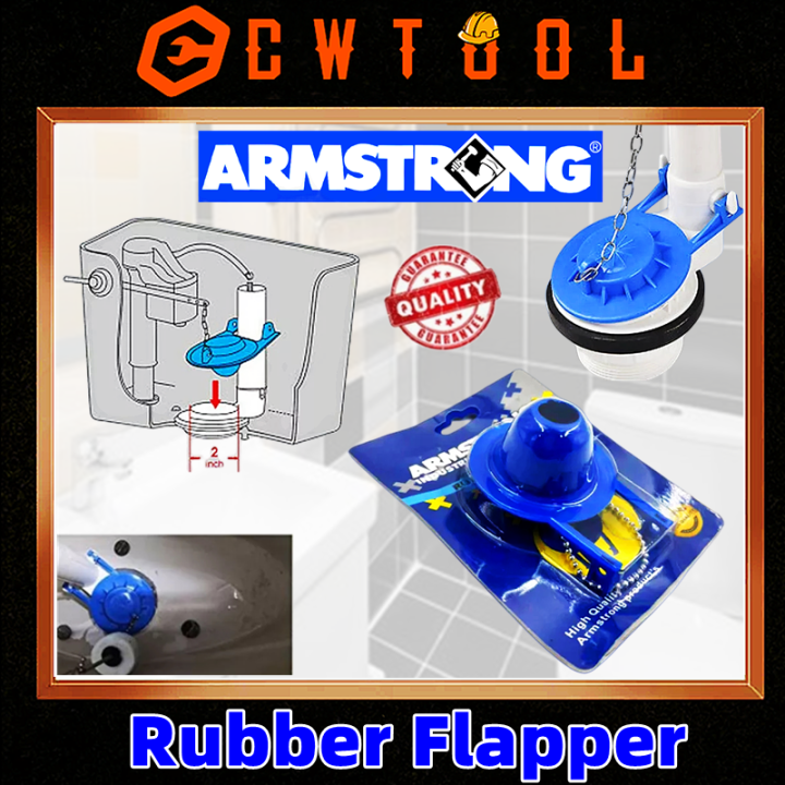ARMSTRONG Toilet Bowl Tank Rubber Flapper Universal Drain Flush Valves