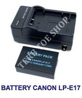 (Saving Set 1+1) LP-E17 / LPE17 Camera Battery and Charger แบตเตอรี่กล้องและแท่นชาร์จแบต LP-E17 / LPE17 (ไม่สามรถใช้ร่วมกับOriginalได้) Battery and Charger For Canon D-SLR EOS 750D , EOS 760D , EOS M3 (Black) BY TERB TOE SHOP