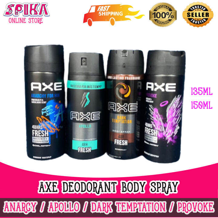 AXE DEODORANT BODY SPRAY 135ML/150ML Lazada
