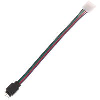 15Cm 5050 Rgb 4 Pin แถบไฟ Led ขั้วต่อไฟ Strip เพื่อตัวแปลงพลังงาน4ตัวนำ10Mm ขั้วต่อกว้าง