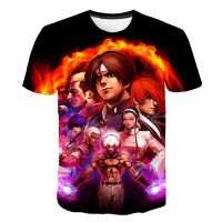 2023 NEW ใหม่ King of Fighters เสื้อยืดเกมต่อสู้ 3d พิมพ์ Streetwear ผู้ชายผู้หญิงแฟชั่นขนาดใหญ่ t เสื้อเด็ก Tees Tops เสื้อผ้า fashion