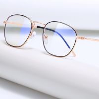 2022 Ultralight Metal Anti Blue Light Glasses Women Men Vintage Eyeglasses Eye Protection Blue Ray Blocking Computer Goggles