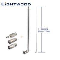 Eightwood FM Radio Antenna Replacement 115cm 7-Sections Telescopic for Yamaha Onkyo Denon Pioneer Marantz Bose Wave Music System