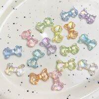 【CC】○  20pcs 9x15mm Transparent Color Plated Small Hand Beaded Material Jewelry Accessories