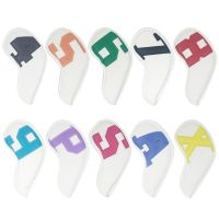 Golf headcovers for iron golf club PU leather cover digit 4 5 6 7 8 9 P S A X 10pcs/set multicolor Gradients Number fan supplies