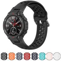 ﹍ Sport Rubber Band for Amazfit T Rex Pro / T-Rex Silicone Strap Bracelet Replacement Accessories