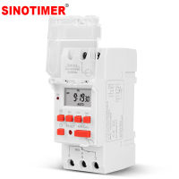 【Clearance】 SINOTIMER 30A โหลดสูง220V 7วันสวิตช์ตั้งเวลาแบบดิจิตอลรีเลย์ควบคุมเวลาสำหรับเปิด/ปิดตามเวลาที่ตั้งไว้ล่วงหน้า