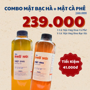 Combo 1 Lít Mật Ong Hoa Bạc Hà + 1 Lít Mật Ong Hoa Cà Phê - Tiệm Phố Núi