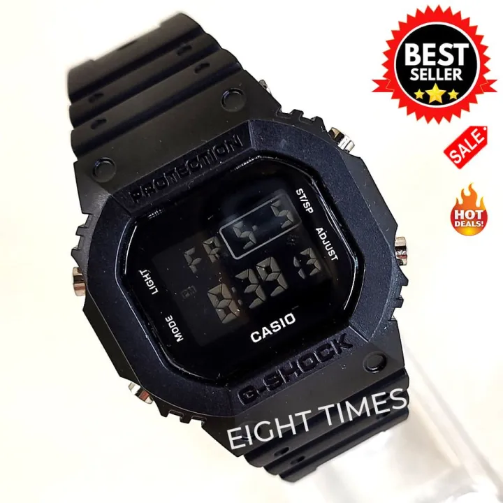 Casio Digital Shock Resist Resin Strap All Black Watch for Men | Lazada PH
