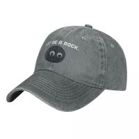 Just Be A Rock Men Women Baseball Caps Everything Everywhere All At Once Distressed Washed Hats Cap Running Golf Snapback Cap