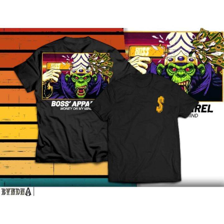 T shirt for menBOSS APPAREL CLOTHING BOSS KENG MONEY ON MY MIND CONG