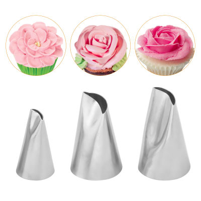 3Pcs/set Bean Paste Cake Korea Pastry Nozzles Flower Icing Tip Decorating Rose Piping Nozzle #61 #122 #123