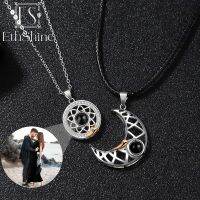 ◄✠♠  EthShine 2Pcs Magnetic Couple Necklace Men Projection Pendent Languages I You Necklaces