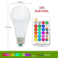 【popular】 Madi Traders โคมไฟ E27 RGB หลอดไฟ LED 220V 16หลอดไฟเปลี่ยนสี5W/10W/15W โคมไฟอัจฉริยะพร้อมรีโมทคอนโทรล + ฟังก์ชันหน่วยความจำ