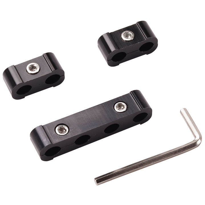 3PCS Aluminum Engine Spark Plug Wire Separator Divider Organizer Clamp Kit for 8mm 9mm 10mm