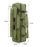 Portable Widened Fishing Rod Bag Waterproof Fishing Bag Multi Functional Big-Capacity Tactical Outdoor Sea Rod Tackle Bag X547G