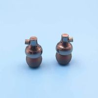 ✿♦ Titanium Color MMCX Earphones DIY 10MM Speaker unit Shell Case Brass Metal Earphones Housing DIY