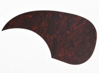 KAISH Teardrop Style Acoustic Guitar Pickguard Scratch Plate w/ Adhesive Red Tortoise