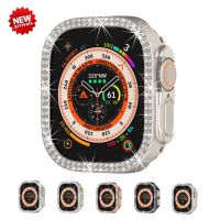 Double Diamond Protective Case For Apple Watch Ultra 49mm PC Bumper Case Cover Shell For iwatch ultra accessories