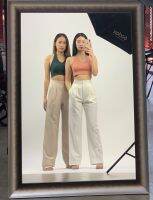 High Waist Pants -White/Beige