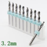 【hot】℗ 3.2mm 10PCS Drilling Carbide Miniature Metal Milling Machine Woodworking Tools