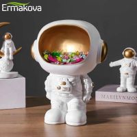 ERMAKOVA Nordic Resin Astronaut Statue Key Storage Creative Living Room Astronaut Figurine Desktop Organiser Home Decoration Settings