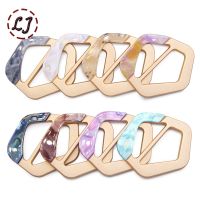 New 35/40/45mm Fashion Metal Resin Belt Buckles Crafts Decoration Buckles For Women Overcoat Windbreaker DIY Sewing Accessories